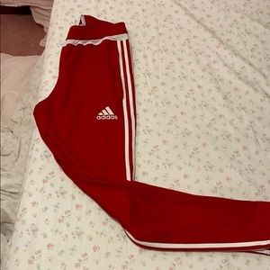 Size S  Red Adidas Joggers